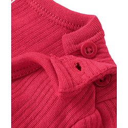 Babyhug Full Sleeves Solid Color Pull Over Thermal Vests Pack of 2 - Red & Navy Blue