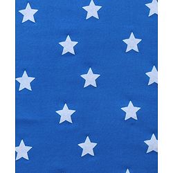 Babyhug Terry Knit Hooded Bath Towel With Star Print L 76 x B 76 cm - Blue