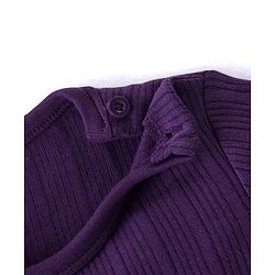 Babyhug Full Sleeves Solid Colour Thermal Vest - Purple