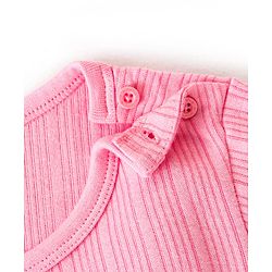 Babyhug Full Sleeves Thermal Wear Vest with Solid Colour - Pink
