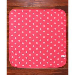 Babyhug Double Ply Terry Hooded Towel with Polka Dot Print L 73.5 x B 73.5 cm - Pink