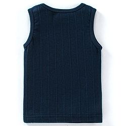 Babyhug Sleeveless Pull Over Thermal Vest -Navy Blue