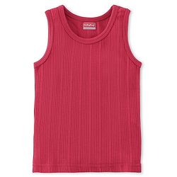 Babyhug  Pull Over Sleeveless Thermal Vest Solid Colour - Red