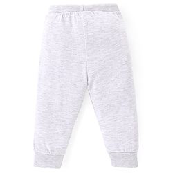 Babyhug Cotton Knit Full Length Lounge Pants With Stripes & Sports Print Pack of 3 - Navy Blue Red & White
