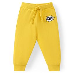 Babyhug Cotton Knit Full Length Striped & Tiger Printed Lounge Pants Pack of 3 - Navy Blue & Yellow