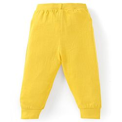 Babyhug Cotton Knit Full Length Striped & Tiger Printed Lounge Pants Pack of 3 - Navy Blue & Yellow