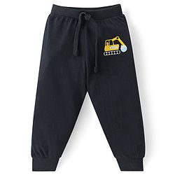 Babyhug Cotton Knit Full Length Lounge Pants with Vehicle Print Pack of 3 - Multicolour