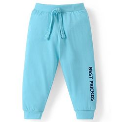Babyhug Cotton Knit Full Length Lounge  Pants with Text Print Pack of 3 - Multicolour