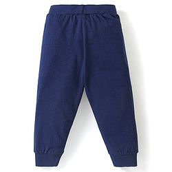 Babyhug Cotton Knit Full Length Lounge  Pants with Text Print Pack of 3 - Multicolour