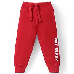 Babyhug Cotton Knit Full Length Lounge  Pants with Text Print Pack of 3 - Multicolour