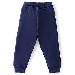 Babyhug Cotton Knit Full Length Solid Colour Lounge Pants Pack of 5 - Multicolour