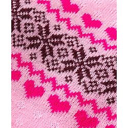 Babyhug Knitted Full Sleeves Pullover Sweater Set with Intarsia Design- Light Pink