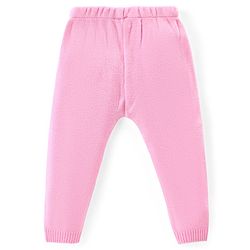 Babyhug Knitted Full Sleeves Pullover Sweater Set Polka Dot - Pink