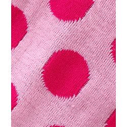 Babyhug Knitted Full Sleeves Pullover Sweater Set Polka Dot - Pink