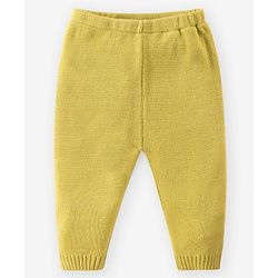 Babyhug Knit Full Sleeves Sweater Set With Floral Design - Multicolor