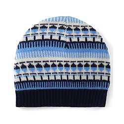 Babyhug Knit Full Sleeves Front Open Sweater Set with Aztec Design & Cap - Navy Blue