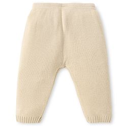 Babyhug Knitted Full Sleeves Floral Designed Pullover Sweater Set - Beige