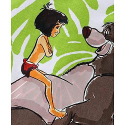 Babyhug Disney   Half Sleeves Jhabla With Jungle Book Graphics Pack of 3 - Blue Green & Orange