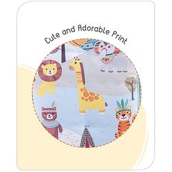 Babyhug Cotton Sleeping Bag Cum Carry Nest With Animals Print- Mint