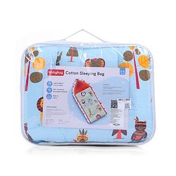Babyhug Cotton Sleeping Bag Cum Carry Nest With Animals Print- Mint