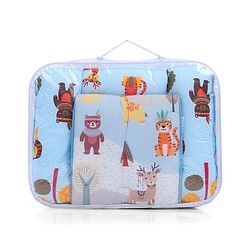Babyhug Cotton Sleeping Bag Cum Carry Nest With Animals Print- Mint