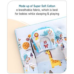Babyhug Cotton Bedding Set Tribal Animal Print- Multicolor