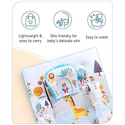 Babyhug Cotton Bedding Set Tribal Animal Print- Multicolor