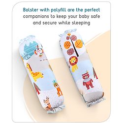 Babyhug Cotton Bedding Set Tribal Animal Print- Multicolor