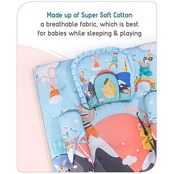 Babyhug Cotton Bedding Set Tribal Animal Print- Multicolor