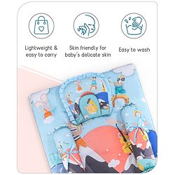 Babyhug Cotton Bedding Set Tribal Animal Print- Multicolor