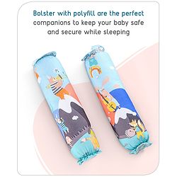 Babyhug Cotton Bedding Set Tribal Animal Print- Multicolor