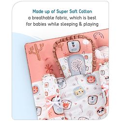 Babyhug Cotton Bedding Set Tribal Animal Print- Multicolor