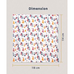Babyhug Cotton Muslin Multipurpose Swaddle Wraps Unicorn Print Pack of 3 - Multicolour