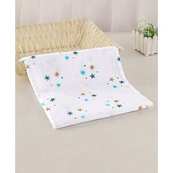 Babyhug Cotton Muslin Multipurpose Swaddle Wraps Unicorn Print Pack of 3 - Multicolour