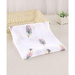 Babyhug Cotton Muslin Multipurpose Swaddle Wraps Unicorn Print Pack of 3 - Multicolour