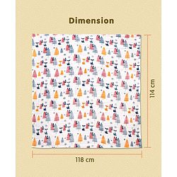 Babyhug Cotton Muslin Multipurpose Swaddle Wraps Unicorn Print Pack of 3 - Multicolour