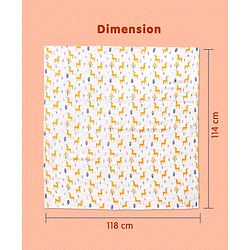 Babyhug Cotton Muslin Multipurpose Swaddle Wraps Unicorn Print Pack of 3 - Multicolour