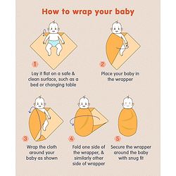 Babyhug Cotton Muslin Multipurpose Swaddle Wraps Forest Print Pack of 5 - Multicolour
