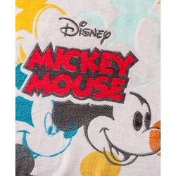 Babyhug Lightweight Disney Single Ply Mink Blanket Smiley Mickey  Print- Brown