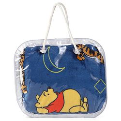 Babyhug Lightweight Disney Single Ply Mink Blanket Smiley Mickey  Print- Brown