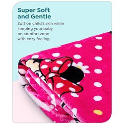 Babyhug Lightweight Disney Single Ply Mink Blanket Smiley Mickey  Print- Brown