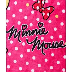 Babyhug Lightweight Disney Single Ply Mink Blanket Smiley Mickey  Print- Brown
