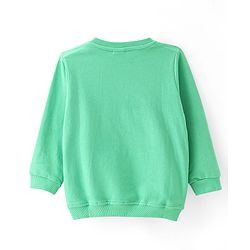 Babyhug Cotton Knit Full Sleeves Sweat Shirts with Camping Theme Print Pack of 2 - Green & Blue