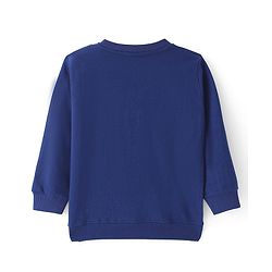 Babyhug Cotton Knit Full Sleeves Sweatshirt With Sun & Text Graphics Pack of 2 - Navy Blue