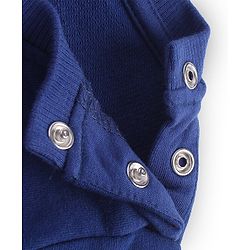 Babyhug Cotton Knit Full Sleeves Sweatshirt With Sun & Text Graphics Pack of 2 - Navy Blue