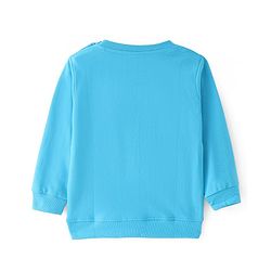 Babyhug Cotton Knit Full Sleeves Sweatshirt With Animal Graphics Pack of 2 - Blue & Light Grey