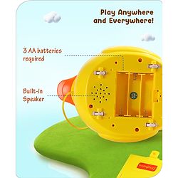 Babyhug Musical Duck Telephone Learning Toy|Baby Duck with Sounds & Music|Role Play Fun Phone Toy for Kids|Educational Phone