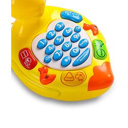 Babyhug Musical Duck Telephone Learning Toy|Baby Duck with Sounds & Music|Role Play Fun Phone Toy for Kids|Educational Phone