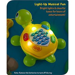 Babyhug Musical Duck Telephone Learning Toy|Lights & Music|Role Play Phone Toy for Kids|Numbers|Shape & Color Recognition|Animal Names & Sounds|Math Quizzes|Addition & Subtraction|Yellow - 12 Months+
