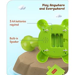 Babyhug Musical Duck Telephone Learning Toy|Lights & Music|Role Play Phone Toy for Kids|Numbers|Shape & Color Recognition|Animal Names & Sounds|Math Quizzes|Addition & Subtraction|Yellow - 12 Months+